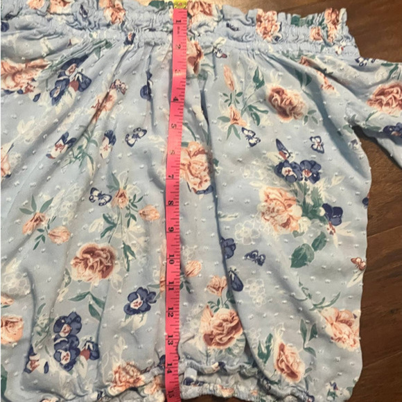 Derek Heart Long Sleeve‎ Floral Crop Top size medium - Picture 5 of 6